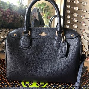 coach mini bennett bag navy blue